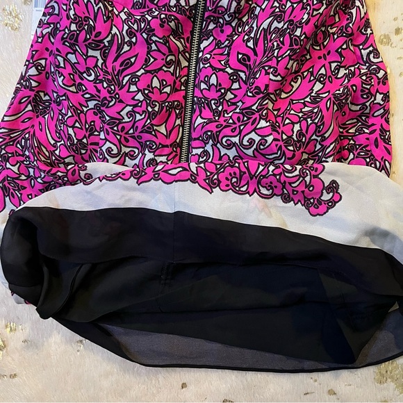 NWT MILLY 6 Dress Bergdorf Goodman Exclusive 100% Silk Short Sleeve - Picture 5 of 11